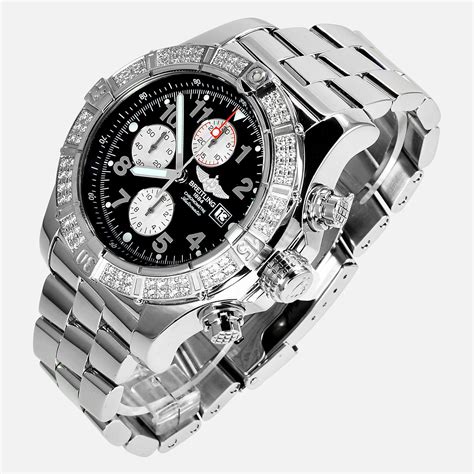 buy breitling super avenger diamond bezel|breitling diamond watch bezel.